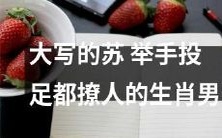 吸引眼球的十二生肖男之一——如火如荼的苏,以独特的举手投足尽显撩人风采