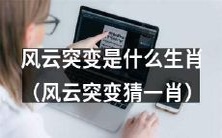 快来猜测,哪个生肖会在风云突变中大显身手?