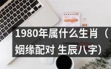1980年生人的属相是什么?根据生辰八字如何进行姻缘配对?