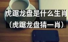 请问生肖中哪个动物被描述为“虎踞龙盘”?