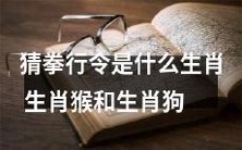 有哪些生肖属于参与猜拳行令的可能性?探索生肖猴和生肖狗的猜拳行令表现及意义!