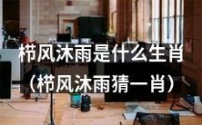 请问栉风沐雨是哪个生肖