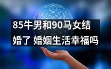 婚姻里程碑:一个85年出生的男子和一个90年出生的女子结婚,他们是否度过了幸福的婚姻生活?