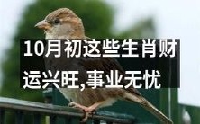 今年10月初,这些属相财源滚滚,事业稳中向进无忧无虑
