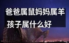 爸爸是属鼠,妈妈是属羊,那么孩子应该属于哪个属相呢?