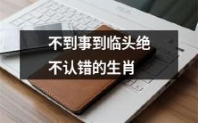 不管到何时都不会承认错误的生肖特质