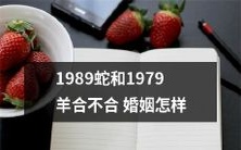 判断1989年属蛇和1979年属羊的婚姻是否具备相容条件