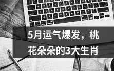 祖籍五月的好运降临,桃花绽放不尽,揭晓三大幸运生肖