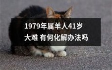 1979属羊人41岁大难降临,有何应对方法及化解之道?