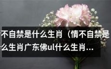 广东佛UL:情不自禁是什么生肖?