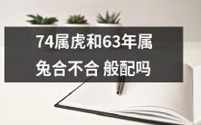 74年出生的属虎和63年出生的属兔是否具备良好的星座配对性?
