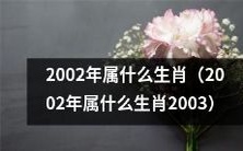 请问2002年出生的人属于哪种生肖?(2002年出生的人属于哪种生肖2003)
