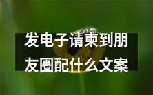 如何在发电子请柬到朋友圈时选择合适的文案?