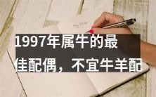 1997年出生的属牛人最适合寻找哪种配偶?需要避免与哪种属相的羊搭配?