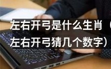 猜猜左右开弓是哪个生肖?尝试猜测一下左右开弓指的是哪些数字!