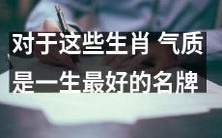 在这些生肖中,气质是人生中最珍贵的品牌