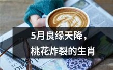 5月桃花运极强,良缘如雨,这些生肖将会受到感情方面的炸裂性加持!