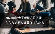 2023年太岁星位于东方八百左辅,老鼠前往东北方需谨慎!