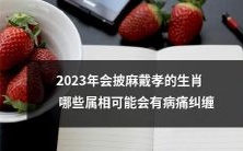 哪些属相可能在2023年披麻戴孝,身体受疾病困扰?