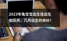 2023年是兔宝宝出生的佳年份,命格最好的出生农历月份是哪一个?