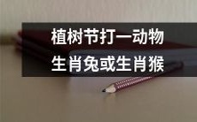 将植树节与中国传统动物生肖文化相结合:植树节限定打生肖为兔或猴的活动!