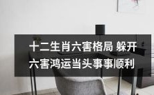 避开十二生肖中六害的影响,走进充满金色鸿运之路,享受顺顺当当的一切!