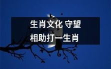 在中华文化中守望相助:探究生肖文化中的“打一生肖”游戏