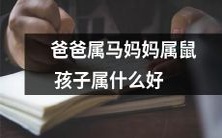 父为马、母是鼠,宝宝应该属于哪个生肖呢?