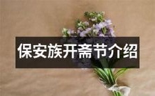 保安族如何庆祝开斋节:文化传承与节日习俗介绍