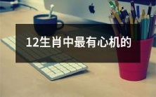 哪一个生肖在12生肖中表现得最具心机?