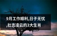 经历成功的九月,继续昂首向前迎接无忧生活的壮志凌云-三大吉祥生肖