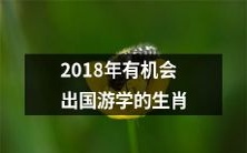 2018年出国游学机会丰富的十二生肖