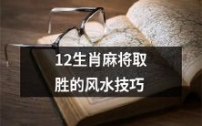 学习12生肖麻将风水技巧,提高赢取胜利的概率