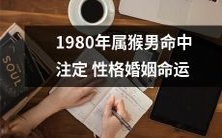 1980年出生的猴年男命:性格和婚姻命运早已注定?