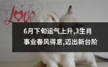 时来运转!6月下旬三大生肖事业迎春风得意,成功迈向新台阶!