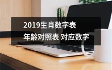 2019年生肖数字表:将不同年龄对照表与数字匹配,了解生肖象征的数字之间的对应关系!