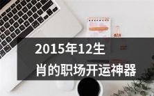 提高2015年12生肖在职场中运势的贵人、工具、技巧大全