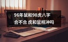 1996年出生的属鼠人和1998年出生的属虎人的八字是否相冲,是否会影响虎和鼠的相处关系?