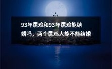 能否结婚:93年出生、同属鸡的两人是否可以携手步入婚姻殿堂?