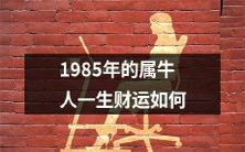 属牛人在1985年出生后的一生中,其财运究竟如何?