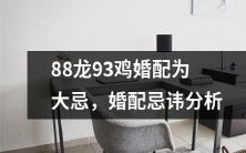 龙鸡婚配忌讳:深入探讨88龙93鸡的婚姻配对,从八字命盘与性格特征分析到社会传统文化背景解读