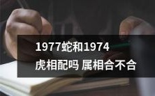 1977年属蛇的人和1974年属虎的人在姻缘上是否相配,属相是否合适?