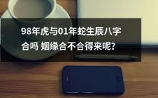 98年的虎和01年的蛇,根据生辰八字合得来吗?他们的姻缘与缘份是否能够成功?