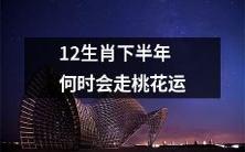 12生肖中的哪些会在下半年迎来桃花运的好时机?