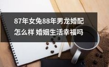 如何评价87年女兔与88年男龙的婚配,以及这对夫妇的婚姻生活是否幸福?