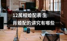 探究12个生肖的婚配原则,揭秘生肖婚配表中的婚姻奥秘