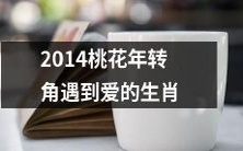 2014年,当桃花运遇到爱情的生肖,在转角处相遇