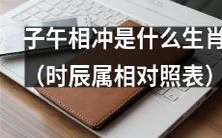 光阴如梭,时光飞逝,你知道哪些属相在子午相冲吗?