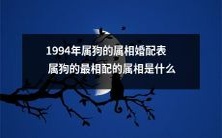 1994年属狗的婚配表:哪个属相与属狗最最最相配?