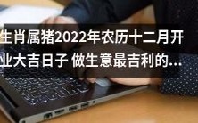 2022年农历十二月生肖属猪开业日宜开创最佳生意 享受事业顺利最吉利的黄道吉日
